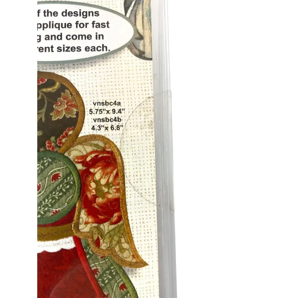 Anita Goodesign Sunbonnet Sue Christmas CD New Cottagecore Machine Embroidery